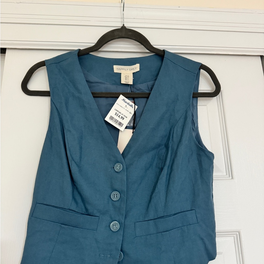 Harperly Grey Women's Blue Tank Top